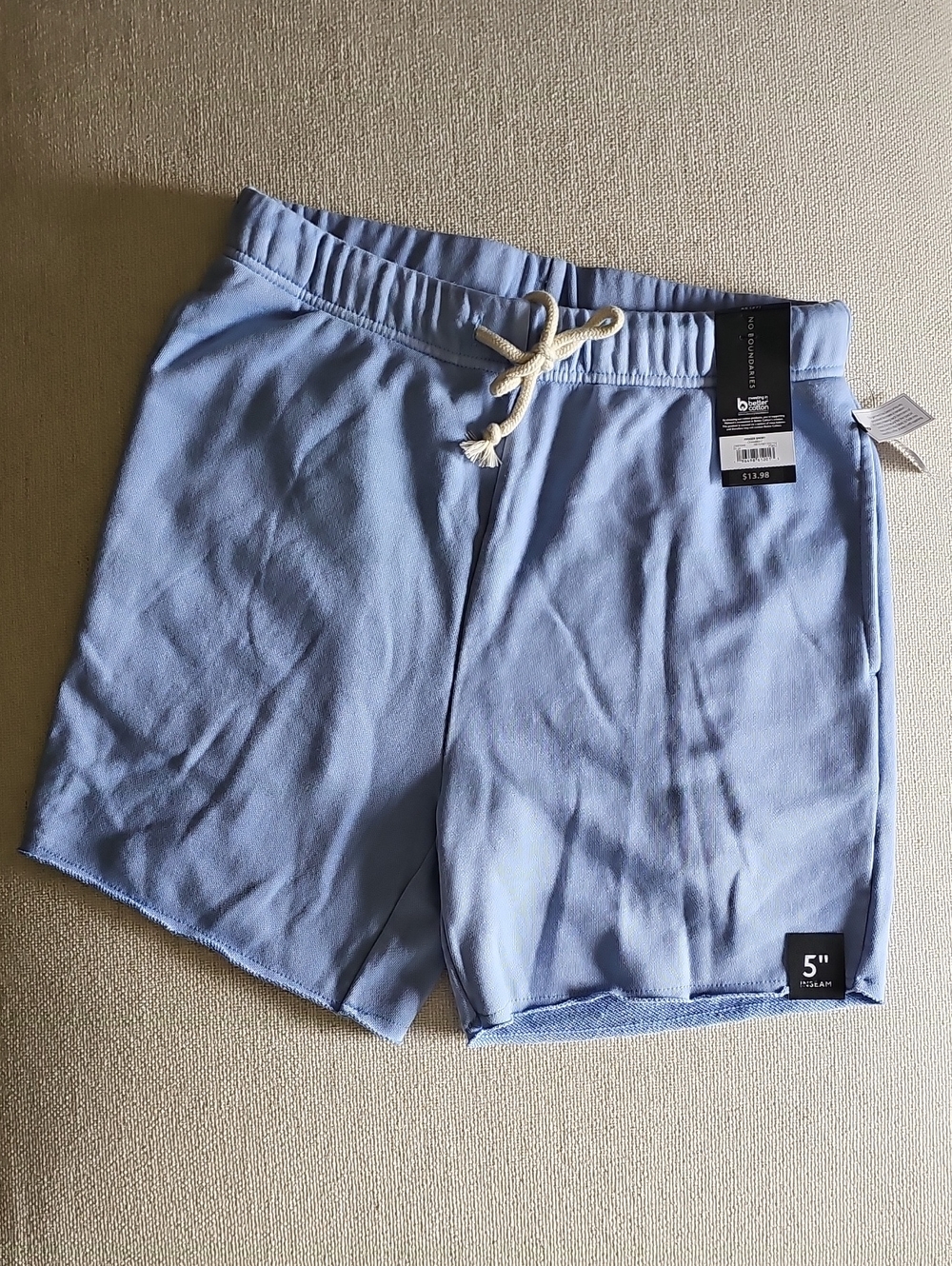 No Boundaries Light Blue Men’s Drawstring Shorts
